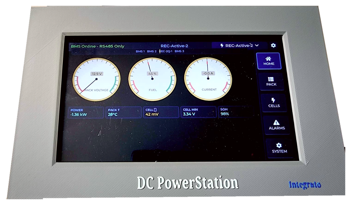 DCP-LCD-P4-7 Inch Webserver PowerStation Integrator Pro c/w panel mount Bezel