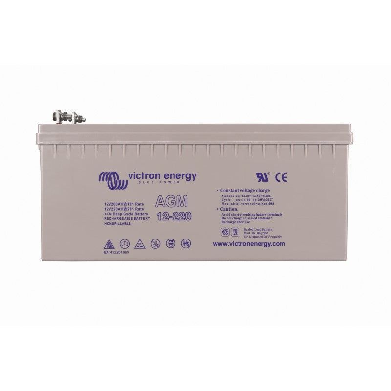 Victron Energy 12 Volt 220Ah AGM Deep Cycle Battery 2V/220Ah BAT412201084