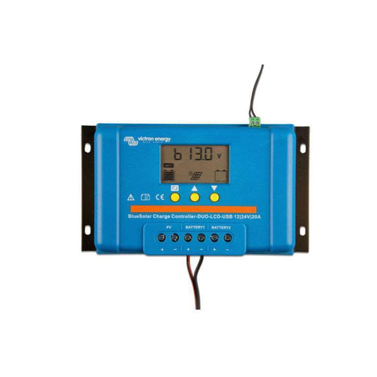 BlueSolar Charge Controller DUO LCD USB 12-24V-20A (top + display)