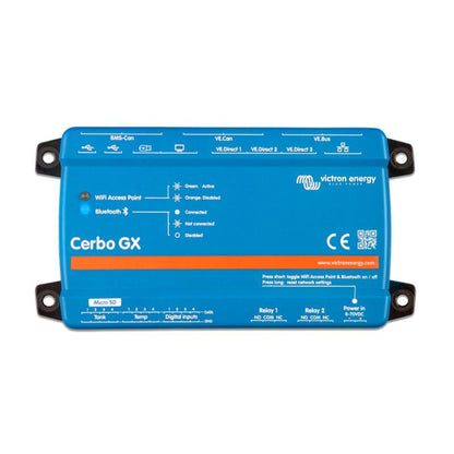 Victron Energy Cerbo GX and Cerbo S-GX devices with display panels