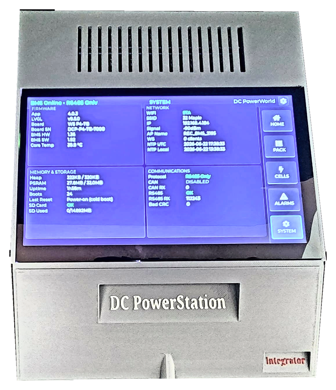 DCP-LCD-P4-7 Inch Webserver PowerStation Integrator Pro c/w Wall Mount Enclosure