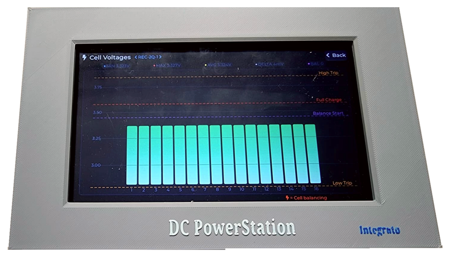 DCP-LCD-P4-7 Inch Webserver PowerStation Integrator Pro c/w panel mount Bezel