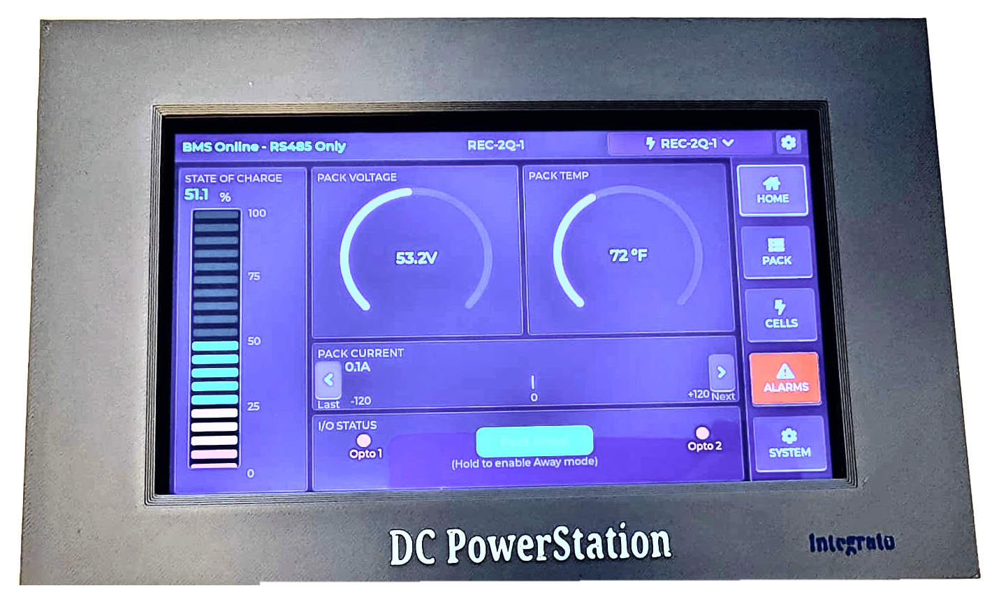 7 inch Webserver PowerStation integrator with LCD and panel mount bezel