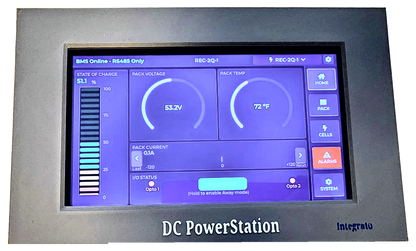 7 inch Webserver PowerStation integrator with LCD and panel mount bezel