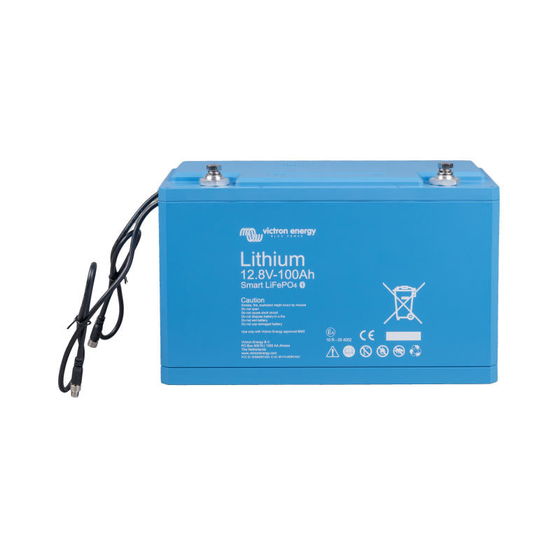 LiFePO4 Battery 12,8V 100Ah Smart (front-angle)