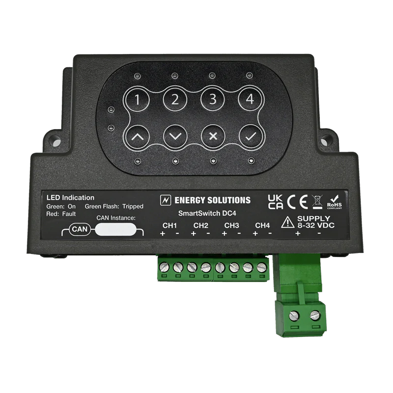 SmartSwitch DC4 – 4 Channel DC Switch