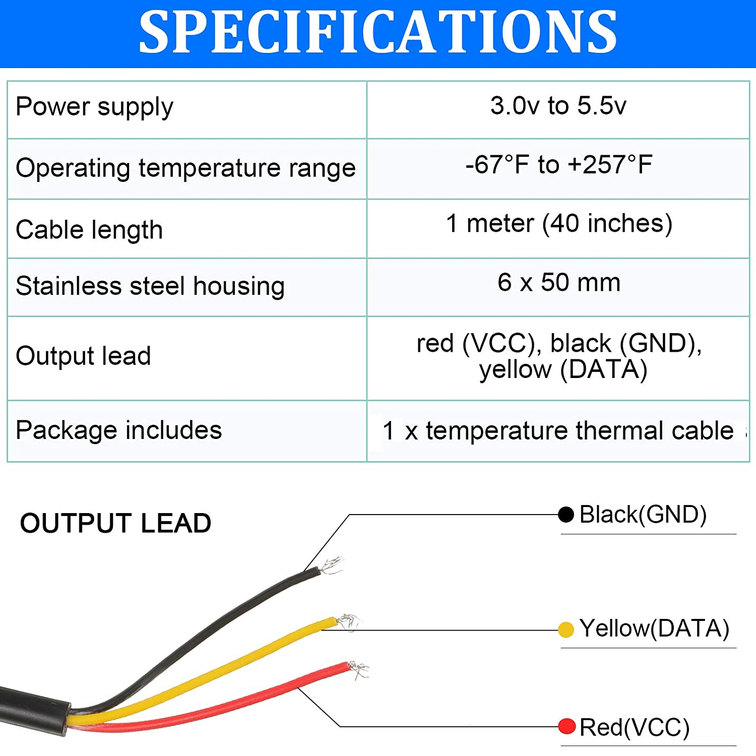 DS18B20 Additional REC BMS Temperature Sensor – Off Grid and Marine Energy